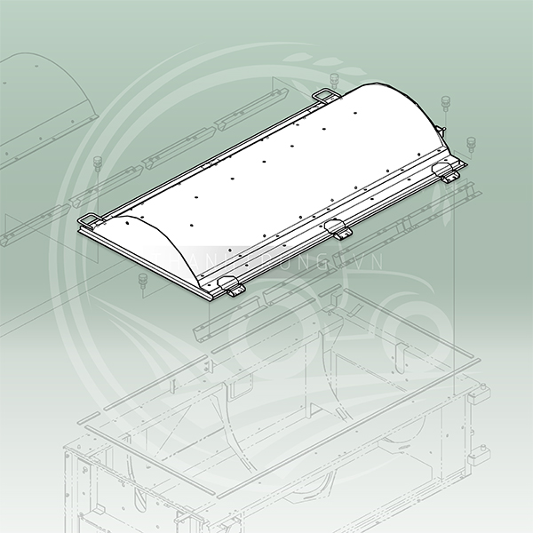 SUPPORT COVER(T-CYL.,BONNET) 1